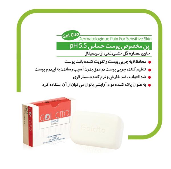 پن پاک کننده مخصوص پوست حساس PH 5.5 گل سیتو 100gr